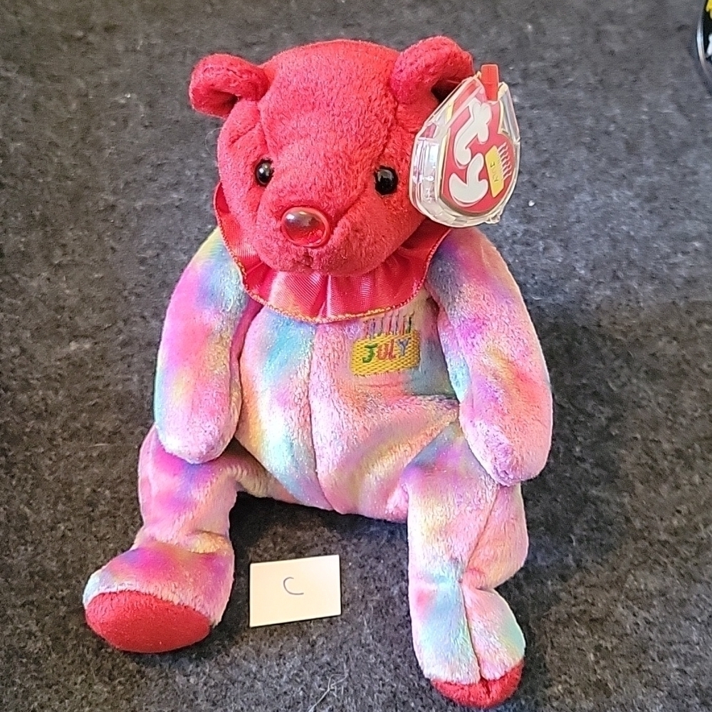 July Birthday Teddy Bear kids adult plush toy Celebration